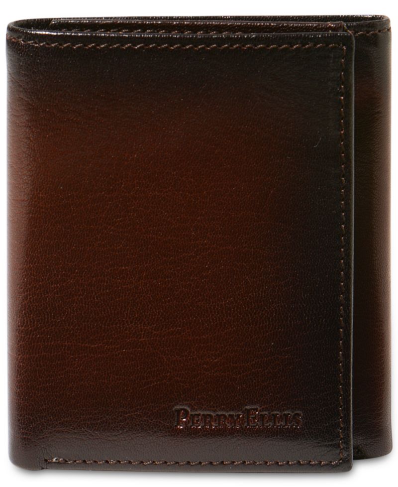 Men's Leather Gramercy Slim Trifold Wallet