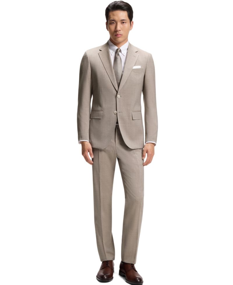 Men's Virgin Wool Two-Piece Slim-Fit Suit