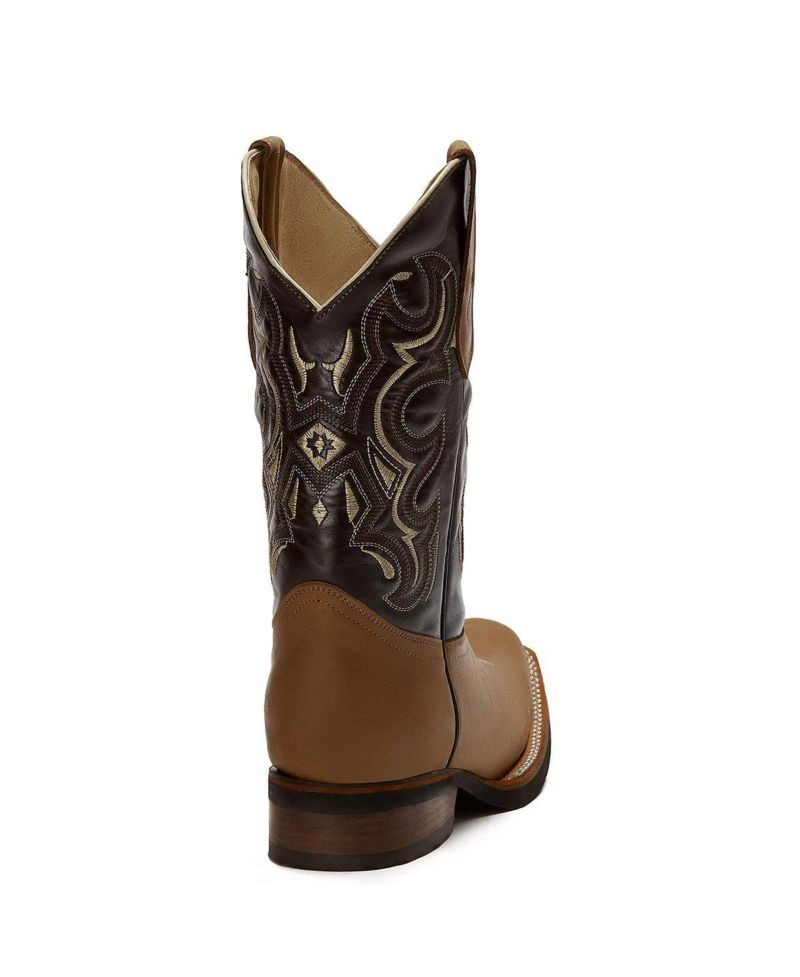 Men's Men Leather Boots Western Cowboy
