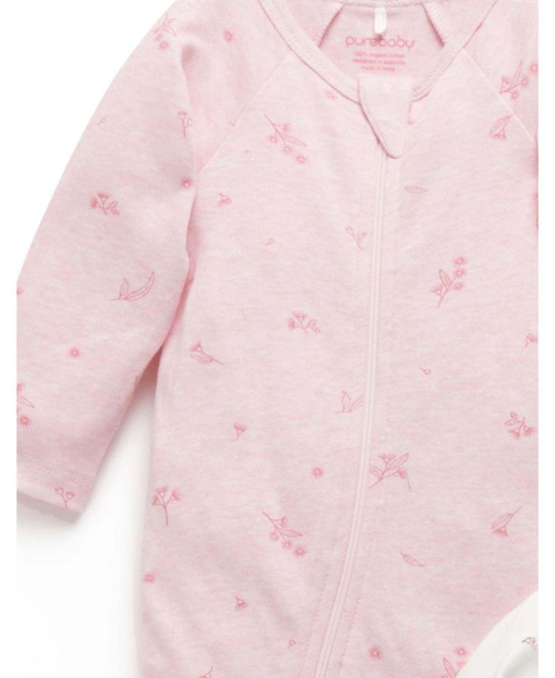 Baby Girls 2 Pack Zip Coverall