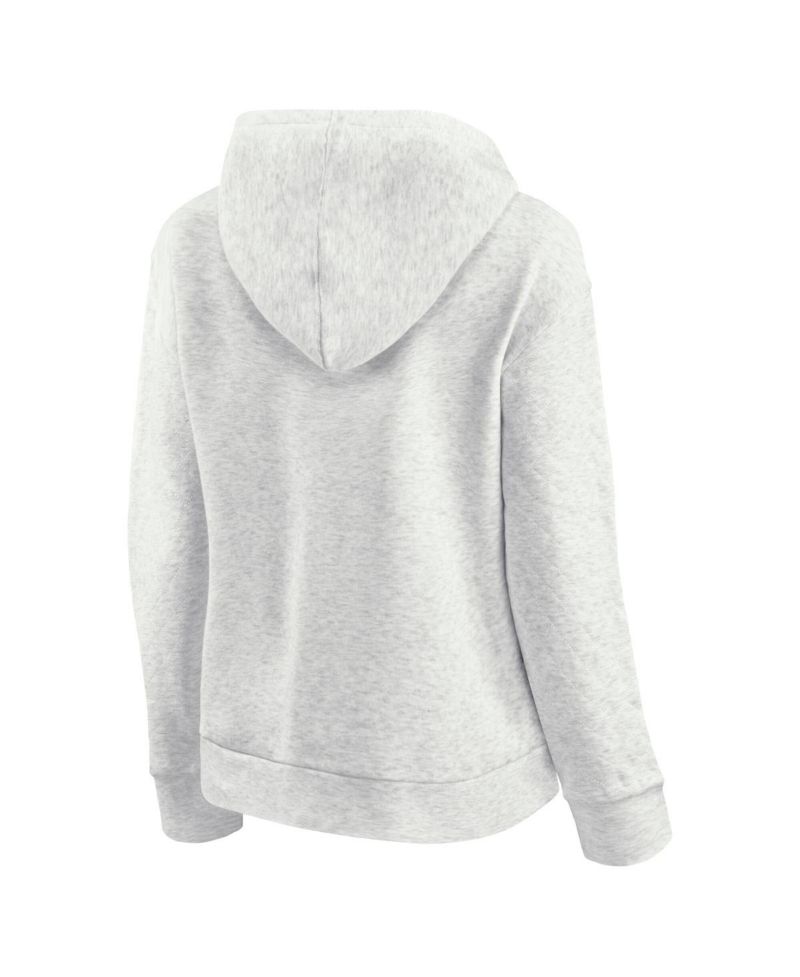 Women's Oatmeal Ottawa Senators True Classics Quilted Pullover Hoodie