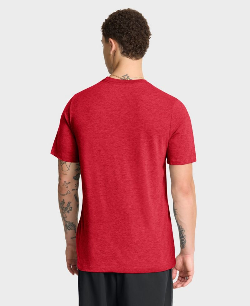 Men's Heather Scarlet Ohio State Buckeyes Legacy Mantra Tri-Blend T-Shirt
