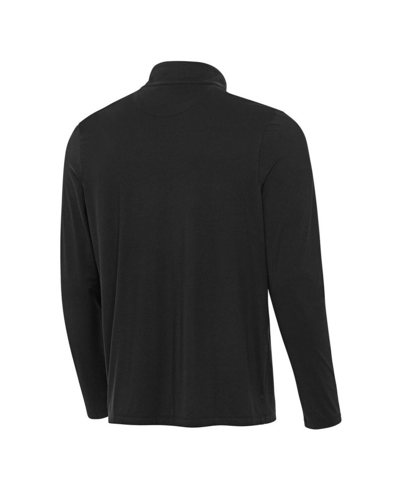 Men's Black Washington Nationals Content Quarter-Zip Sweatshirt