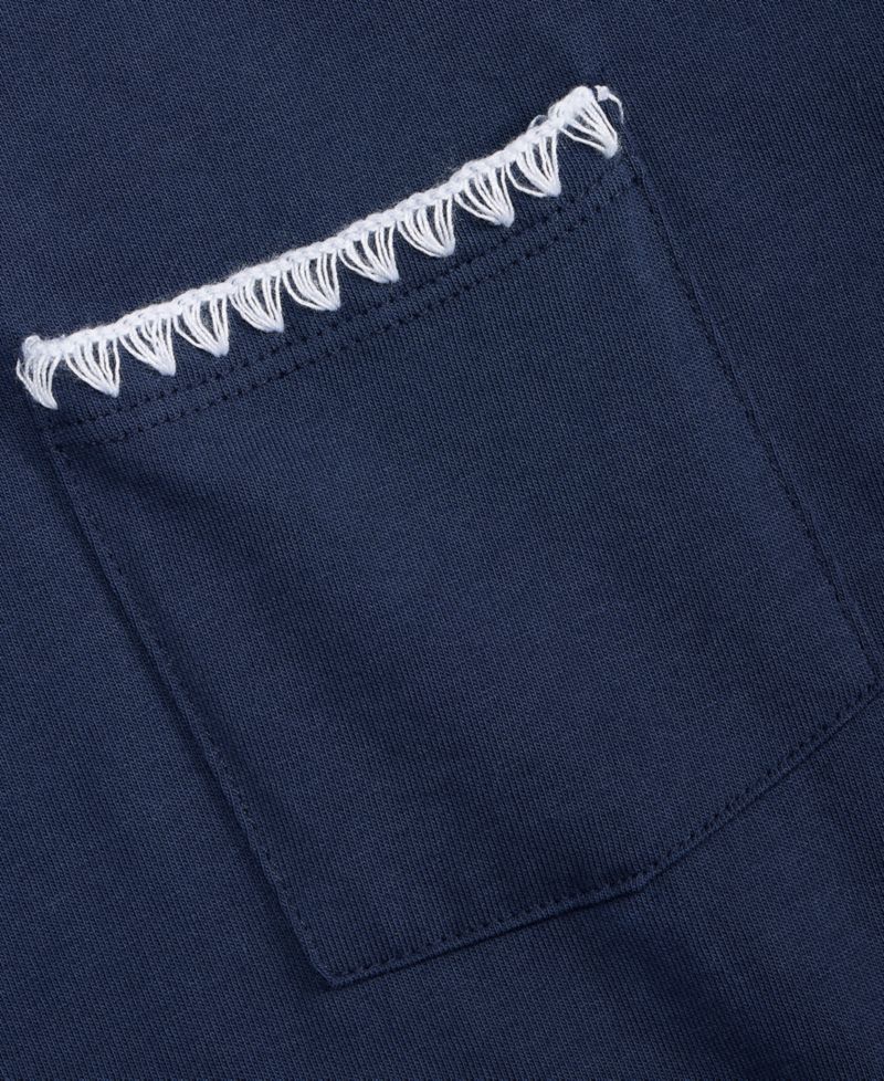 Women's Blanket-Stitch Pocket T-Shirt