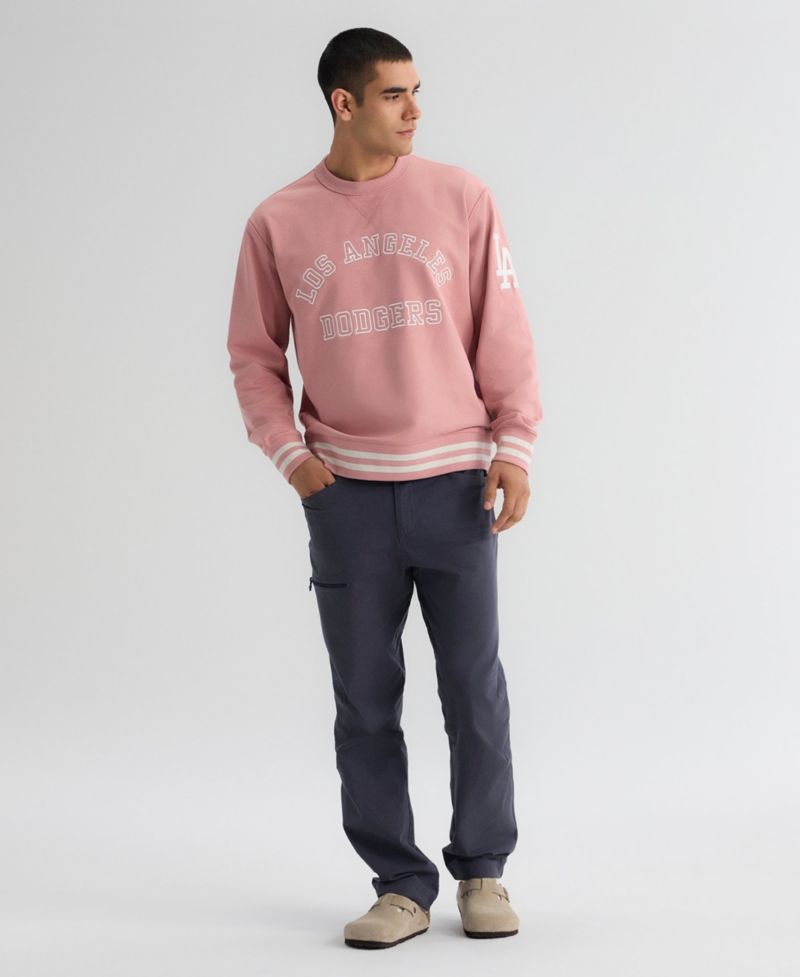 Men's Los Angeles Dodgers Iconic Relaxed-Fit Long-Sleeve Crewneck Sweatshirt