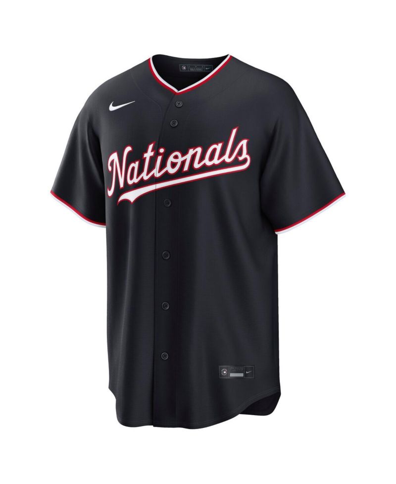 Men's James Wood Navy Washington Nationals Alternate Replica Jersey