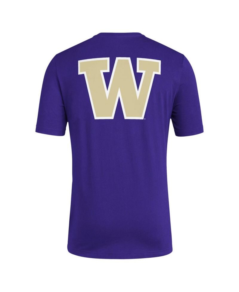 Men's Purple Washington Huskies Reverse Retro Baseball 2 Hit T-Shirt