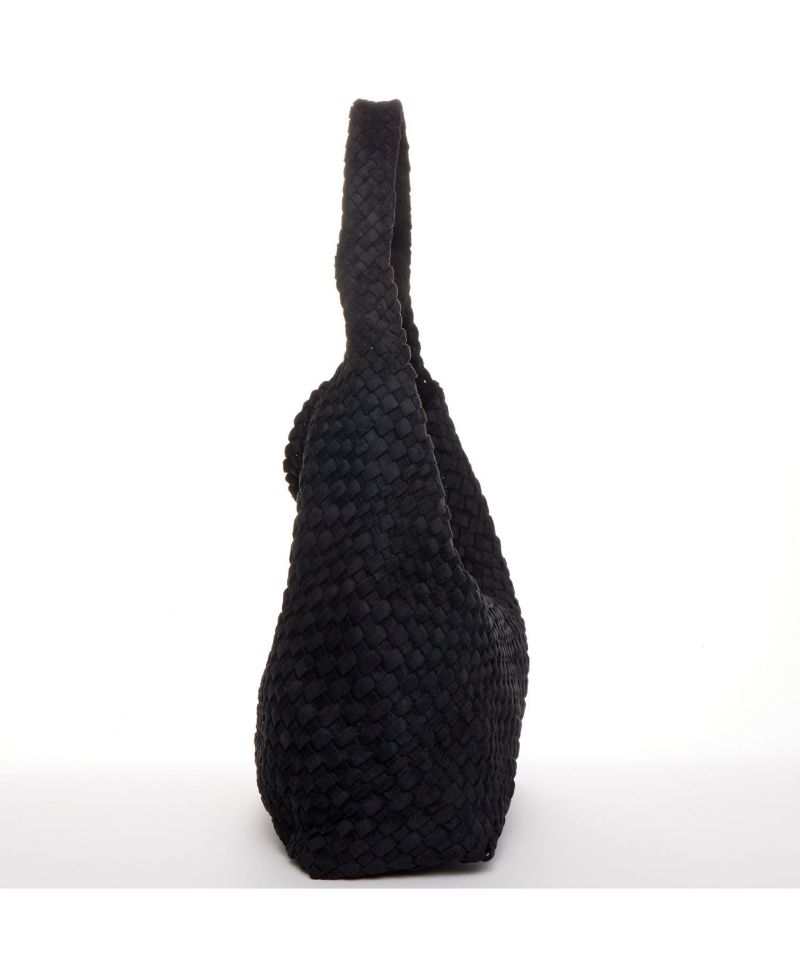 Women's Suede Woven Hobo Bag Large Slouchy Tote for Women Work Shoulder Bag