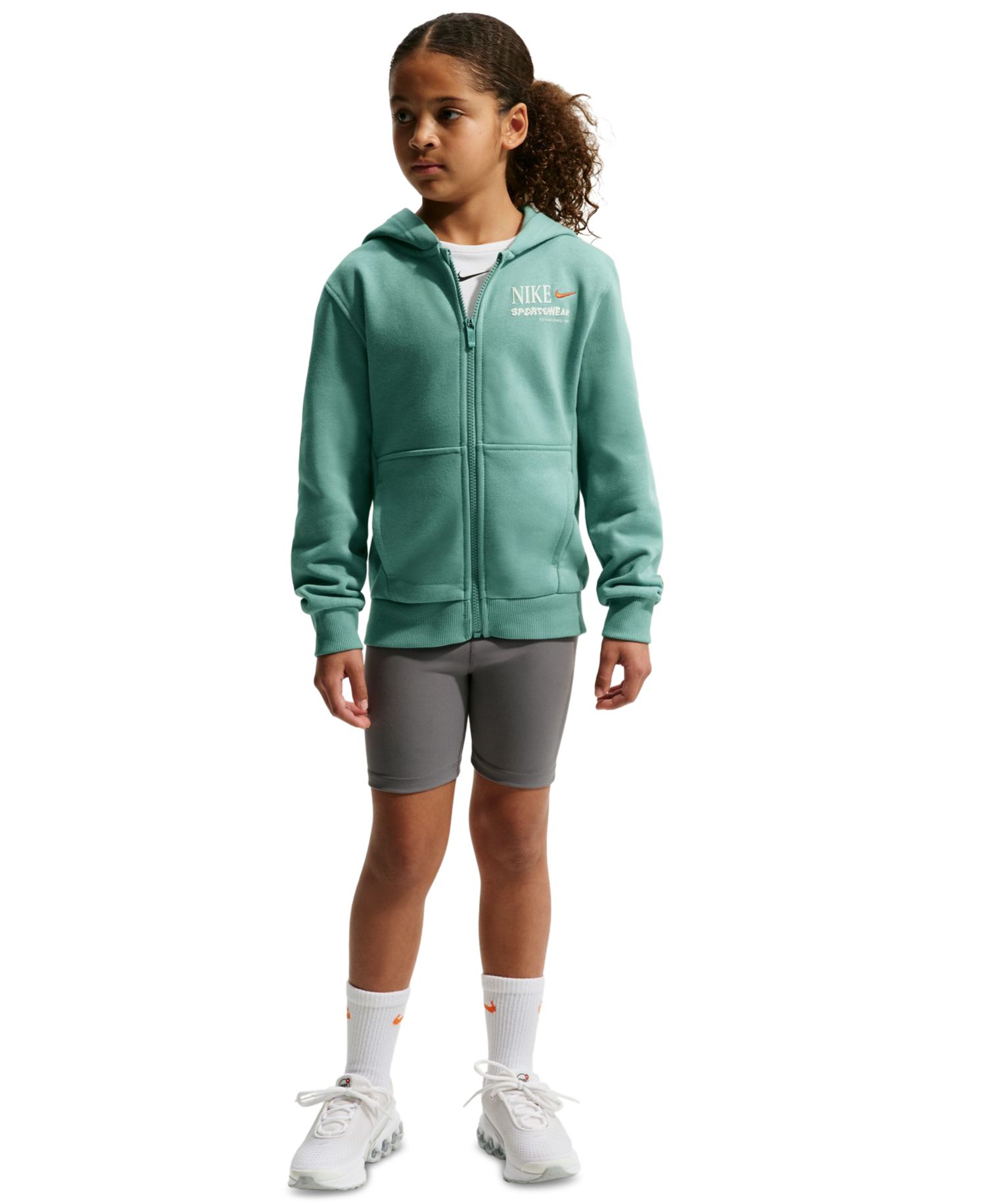 Флисовая толстовка на молнии Sportswear Club Big Kids