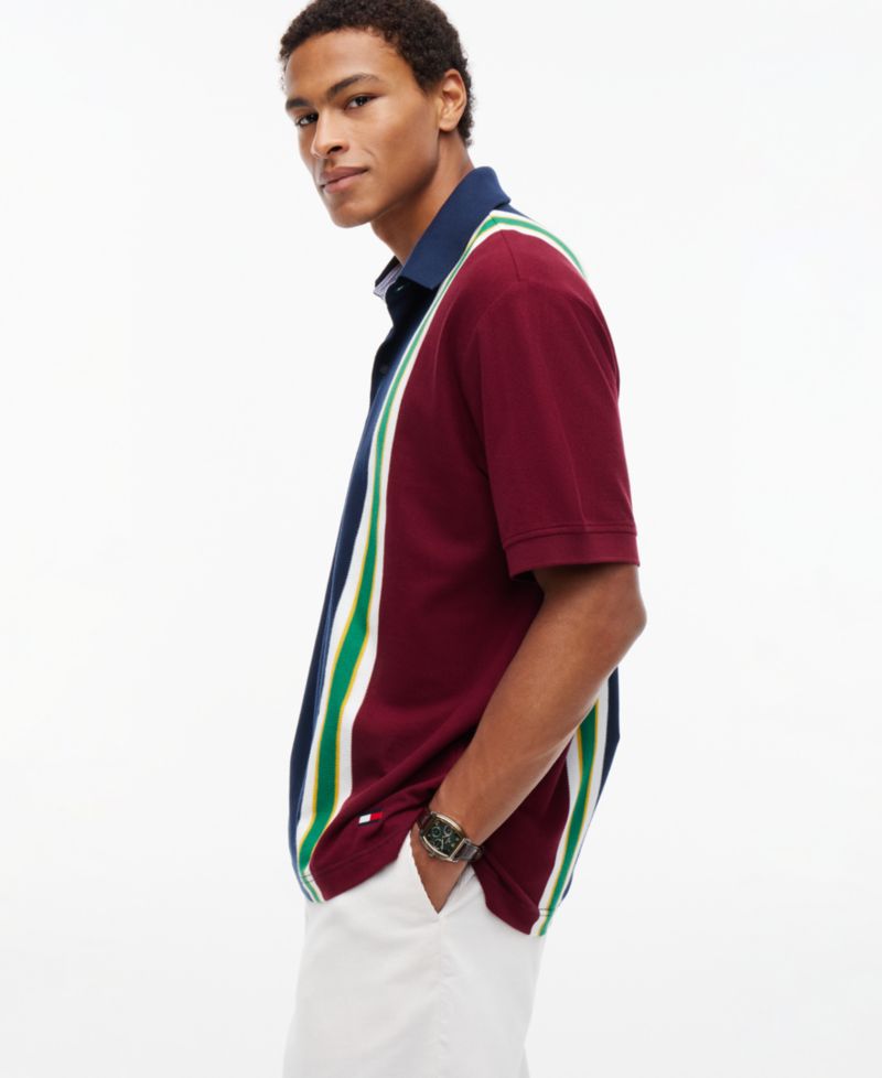 Men's American Icons Heritage Stripe Cotton Piqu&eacute; Polo Shirt