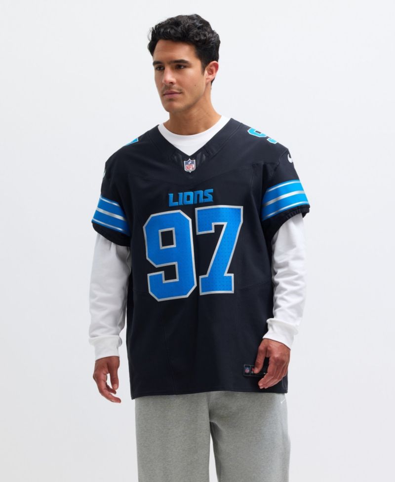 Men's Aidan Hutchinson Black Detroit Lions Alternate Vapor F.U.S.E. Elite Jersey