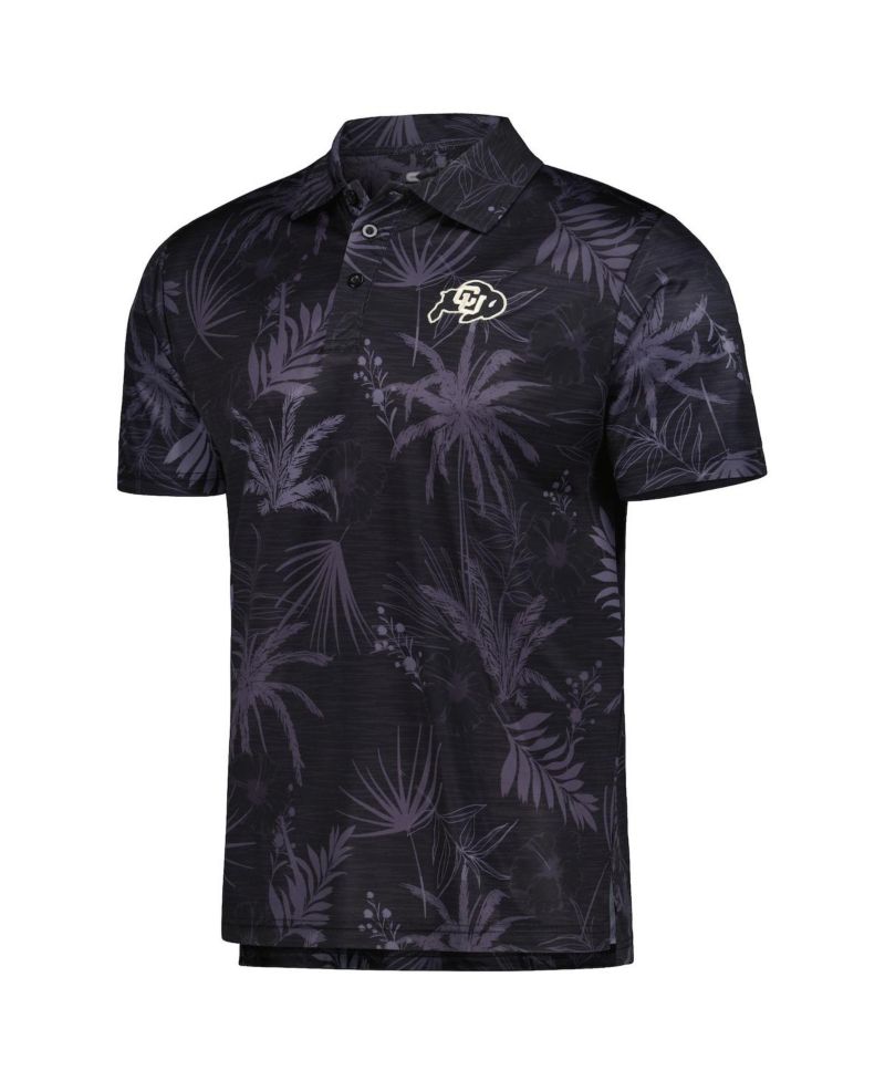 Men's Black Colorado Buffaloes Palms Team Polo Shirt