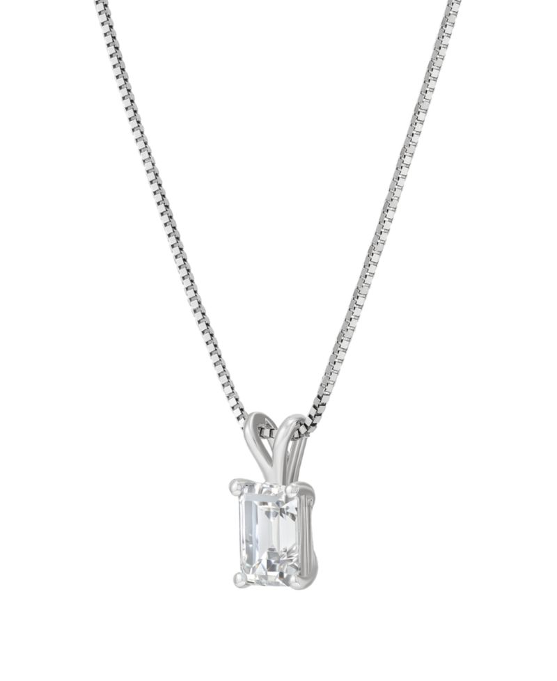 IGI Certified Lab-Grown Diamond Solitaire Pendant Necklace (1/2 ct. t.w.) in 14k White or Yellow Gold