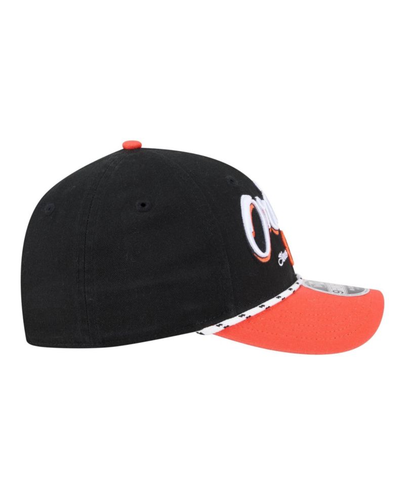 Men's Black/Orange Baltimore Orioles Team Loyal 9FORTY M-Crown Adjustable Hat