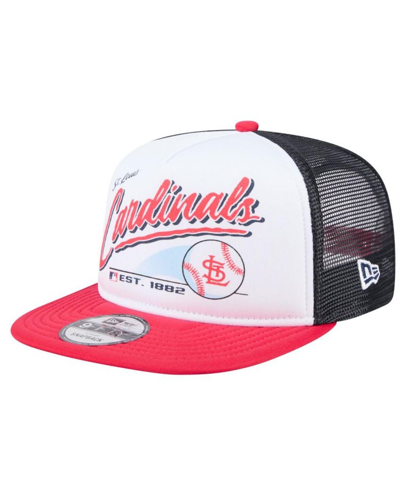Men's White/Red St. Louis Cardinals Retro Script 9FIFTY Snapback Hat