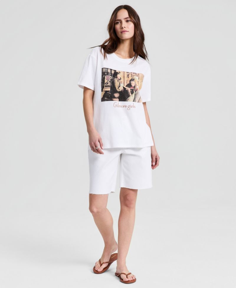 Women's Gilmore Girls Graphic-Print Crewneck T-Shirt