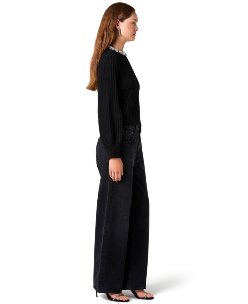 Women's Avea Cable-Knit Crewneck Sweater