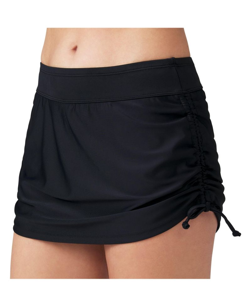 Women's Side Shirred Swim Skirt