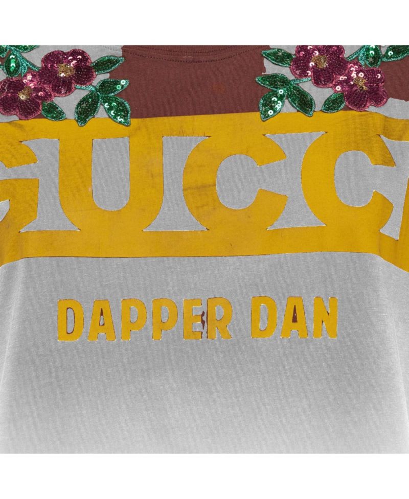 Women's Dapper Dan Sequin-Embellished Logo T-Shirt