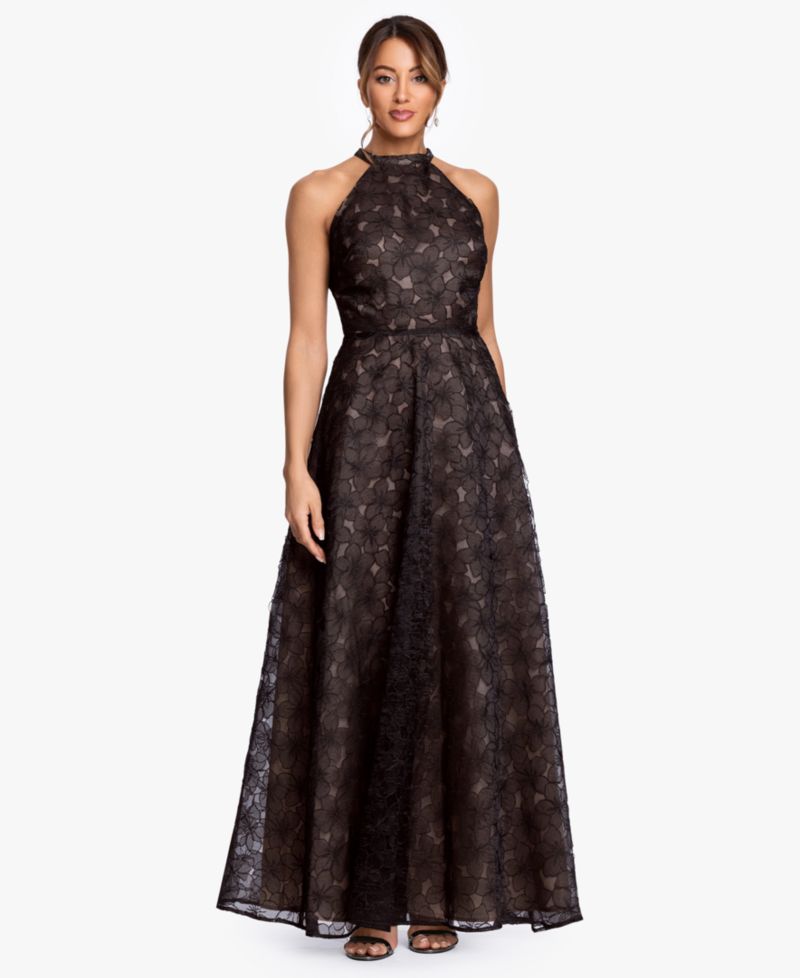 Women's Embroidered A-Line Gown