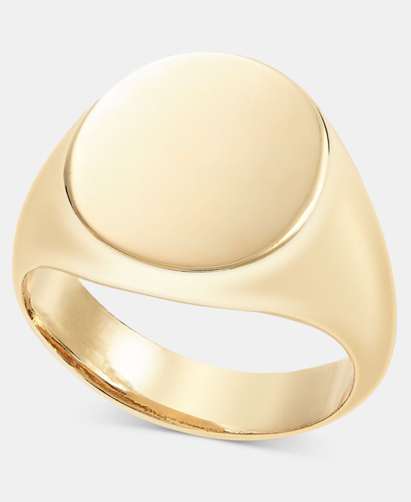 Round Signet Ring