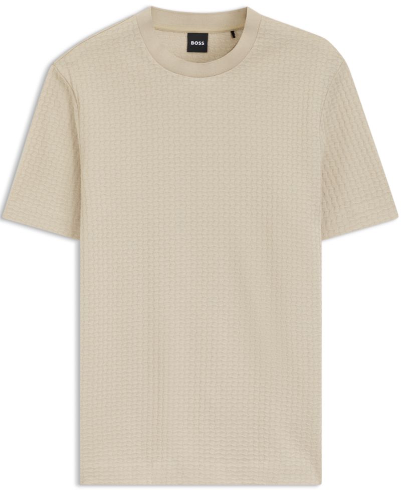 Men's Cotton Jacquard-Pattern T-Shirt