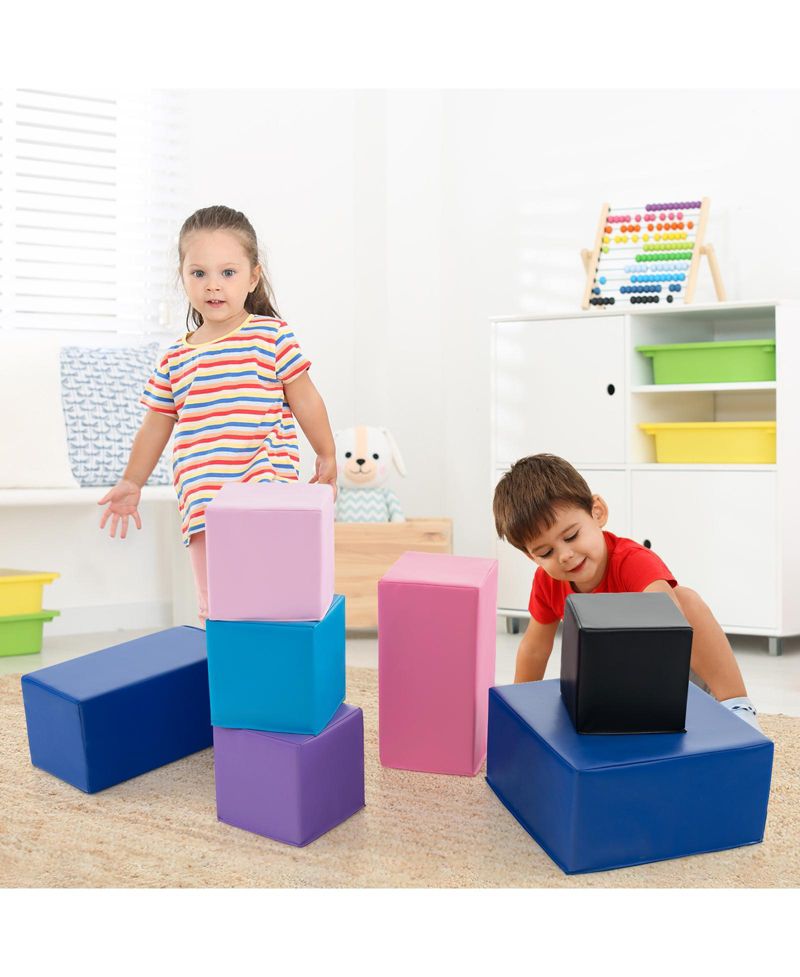 Kids 7-Piece Foam Building Blocks Kids-Colorful