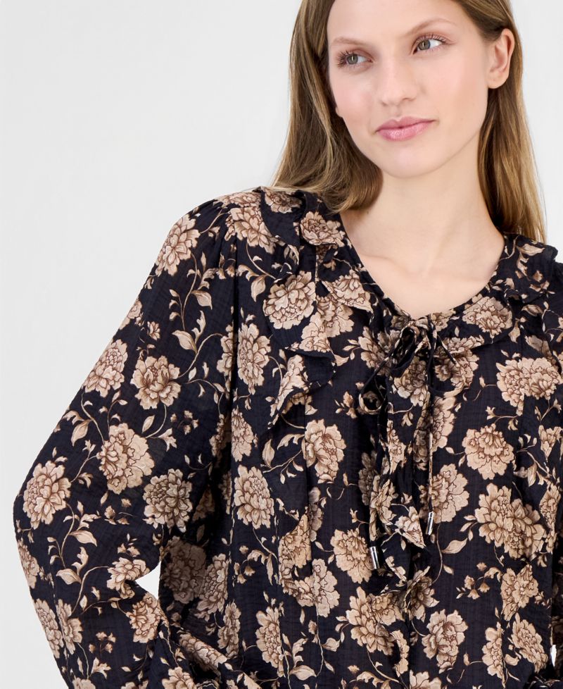 Women's Cambridge Floral Ruffled Blouse