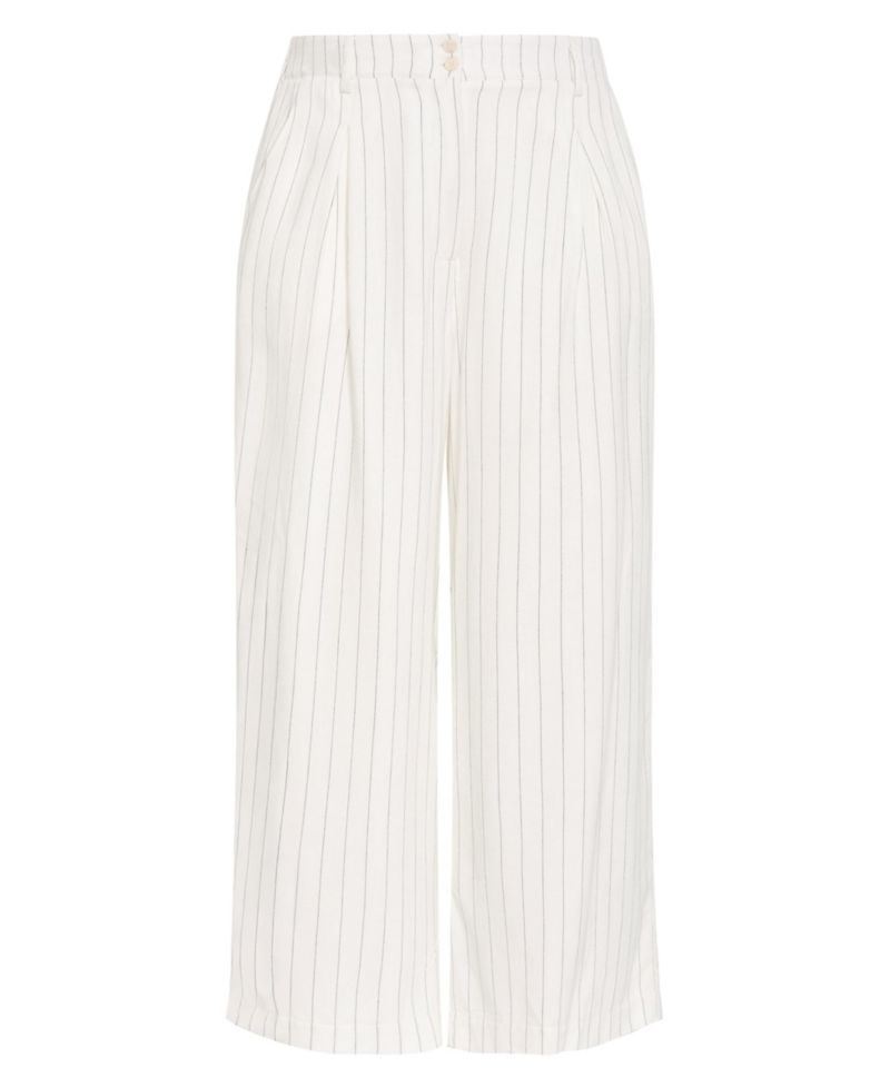 Plus Size Eva High-Rise Wide-Leg Stripe Pants