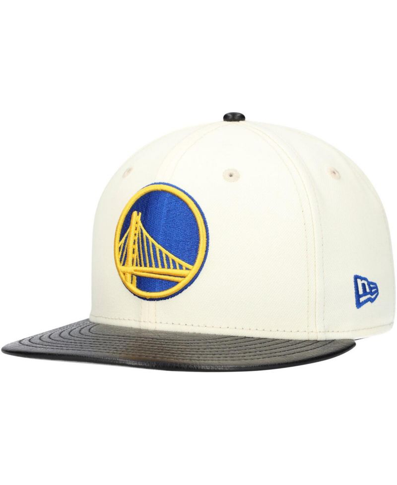 Men's White/Black Golden State Warriors Visor Two-Tone 59FIFTY Fitted Hat