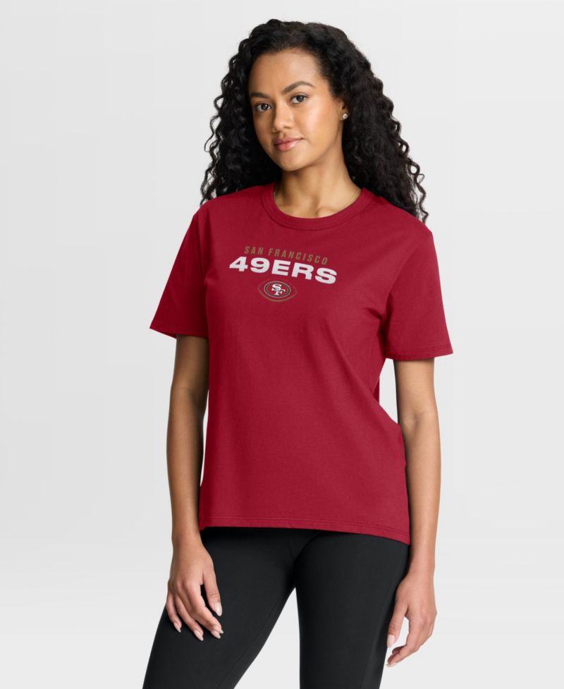 Women's San Francisco 49ers Fade Legacy Relaxed-Fit T-Shirt