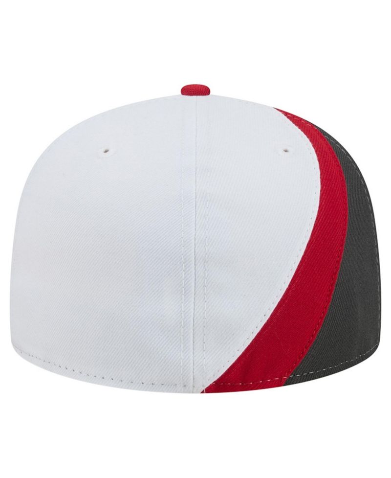 Men's Pewter/Red Tampa Bay Buccaneers Shock 59FIFTY Fitted Hat