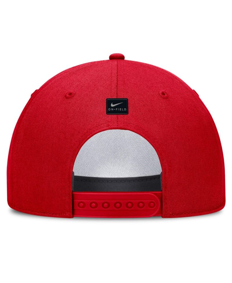 Men's Scarlet Ohio State Buckeyes 2026 Sideline Dri-FIT Rise Adjustable Hat