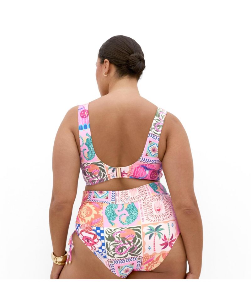 Women's Positano Print Underwire Bikini Top