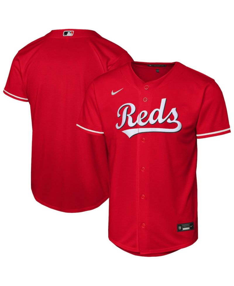 Big Boys and Girls Red Cincinnati Reds Alternate Replica Jersey