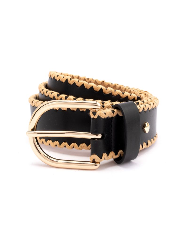 Women's 35mm Straw Edge Belt