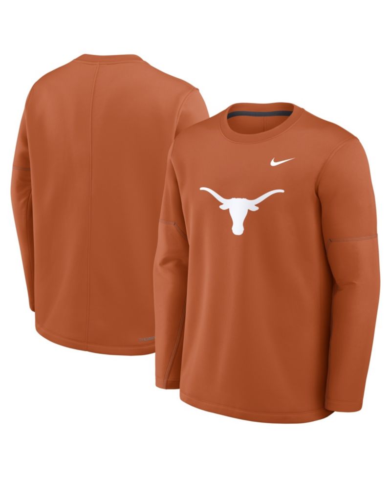 Men's Texas Orange Texas Longhorns 2026 Sideline Coaches Therma-FIT Long Sleeve Top