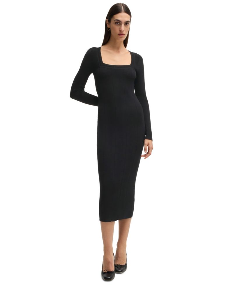 BOSS by Women's Knitted Relaxed-Fit Dress