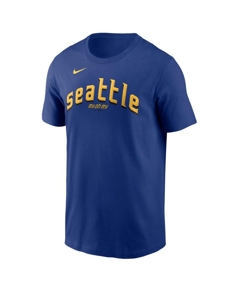 Men's Cal Raleigh Royal Seattle Mariners City Connect Name & Number T-Shirt