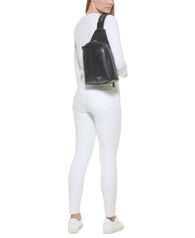 Millie Convertible Leather Sling Bag, Backpack