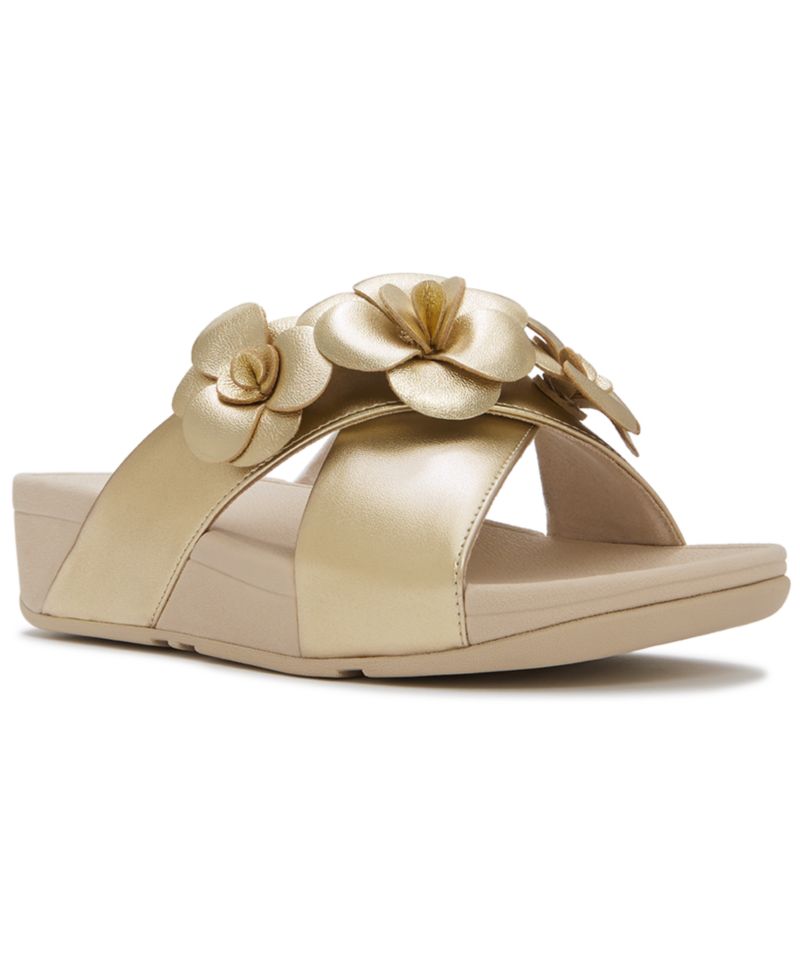 Women's Lulu Flower Cross Slip-On Slide Sandals