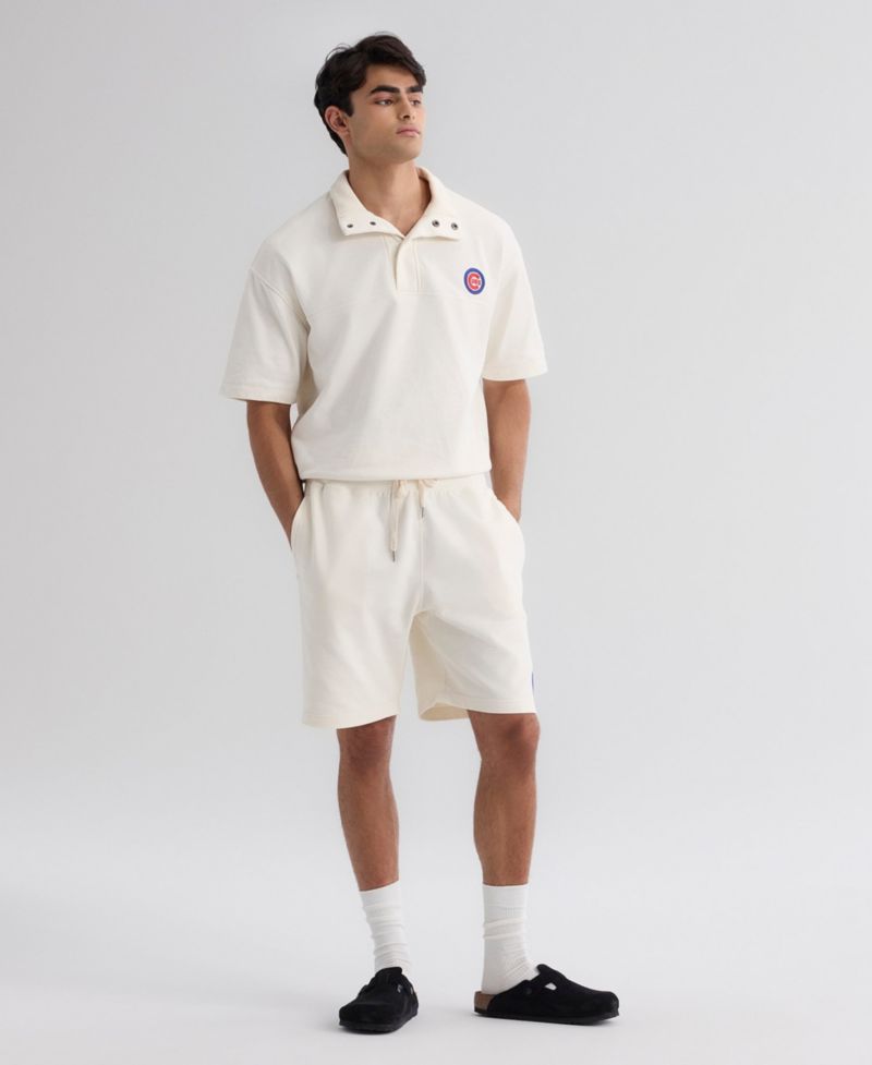 Men's Chicago Cubs Iconic Relaxed-Fit Terry Sweat Shorts, 8.25" Inseam