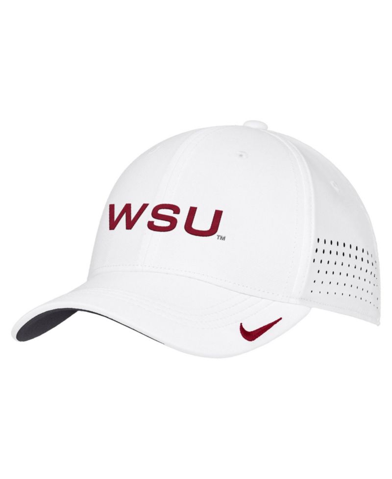 Men's White Washington State Cougars 2026 On-Field AeroBill SwooshFlex Dri-FIT Hat