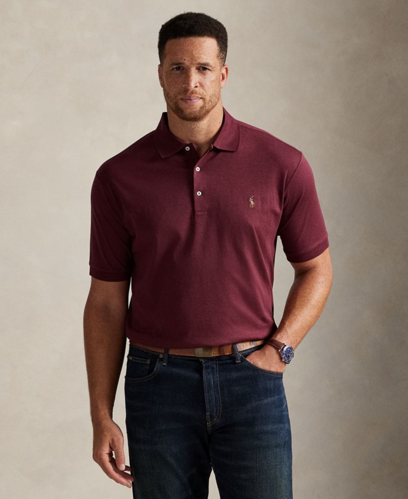 Men's Big & Tall Classic-Fit Soft Cotton Polo Shirt