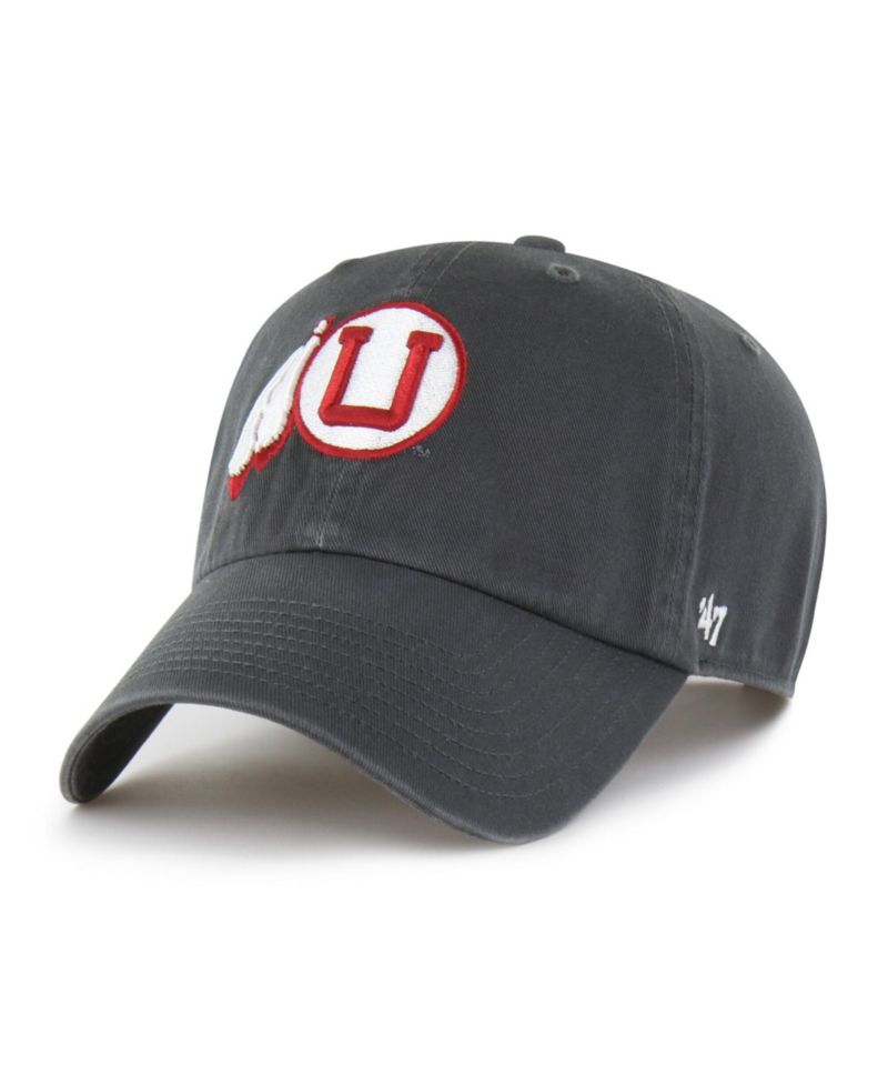 Men's '47 Charcoal Utah Utes Vault Clean Up Adjustable Hat