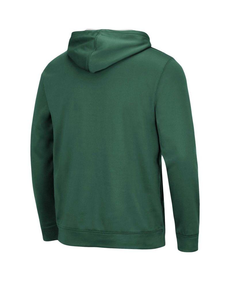 Men's Green Michigan State Spartans Resistance Pullover Hoodie