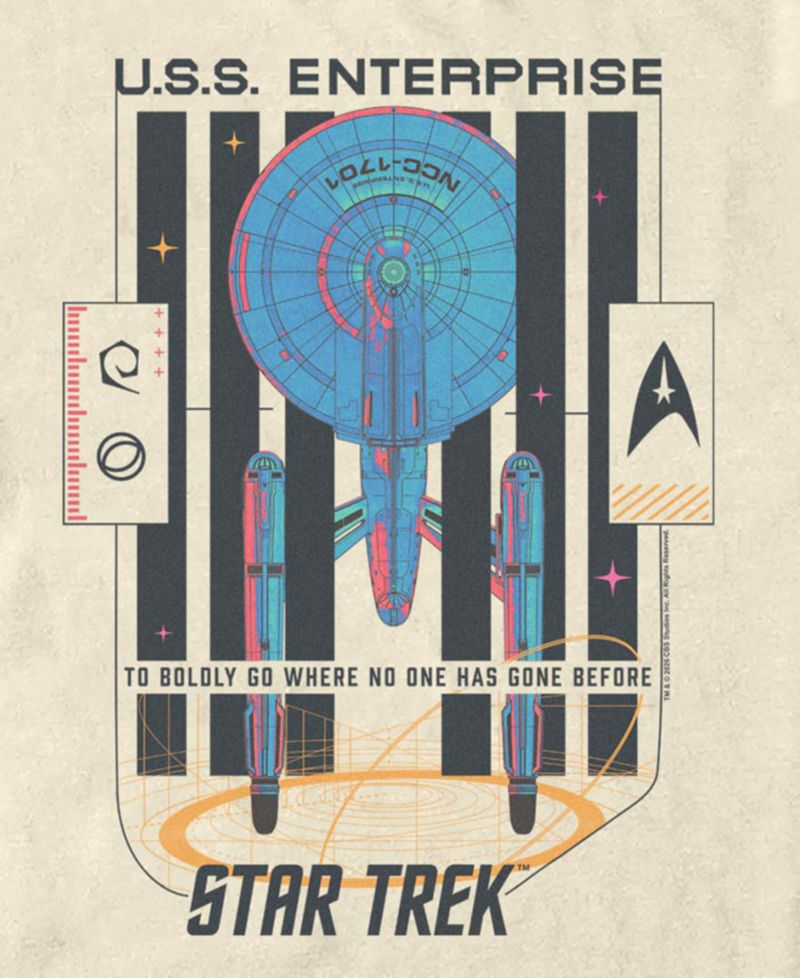 Men's Star Trek The Original Series USS Enterprise T-Shirt