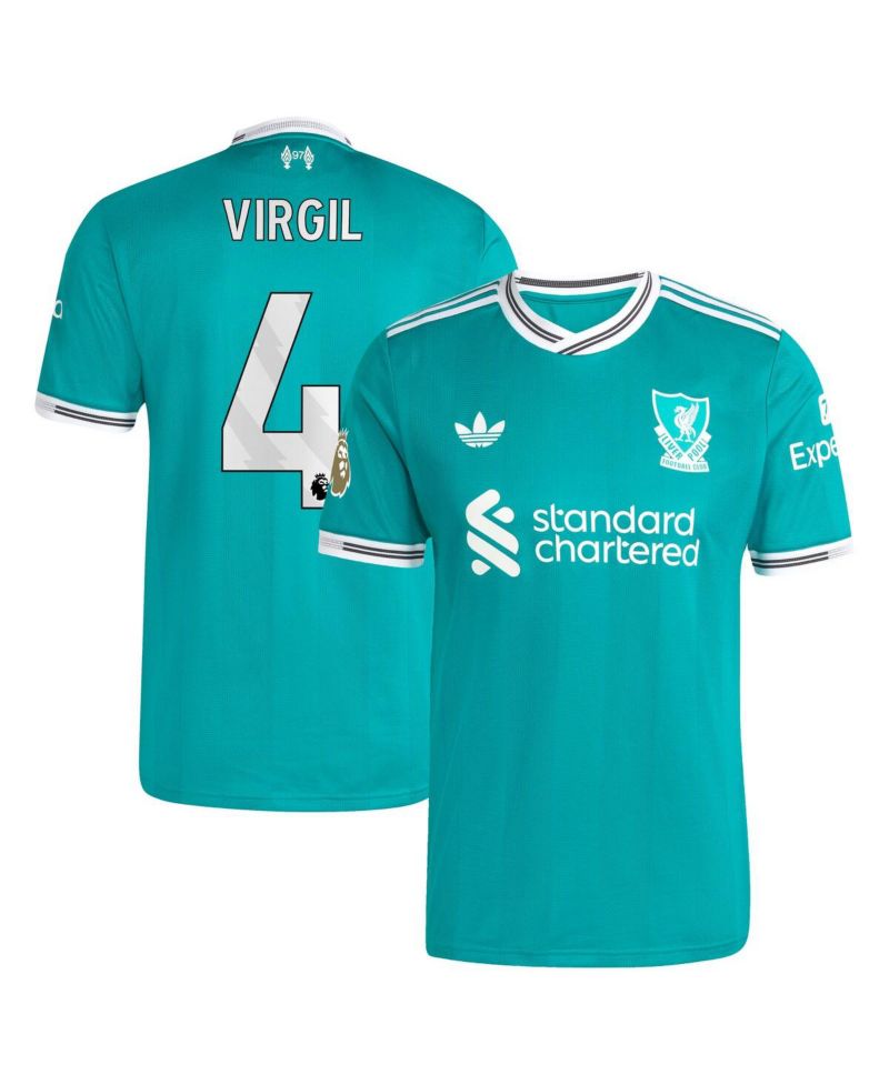 Men's Virgil van Dijk Green Liverpool 2025/26 Third Authentic Player Jersey