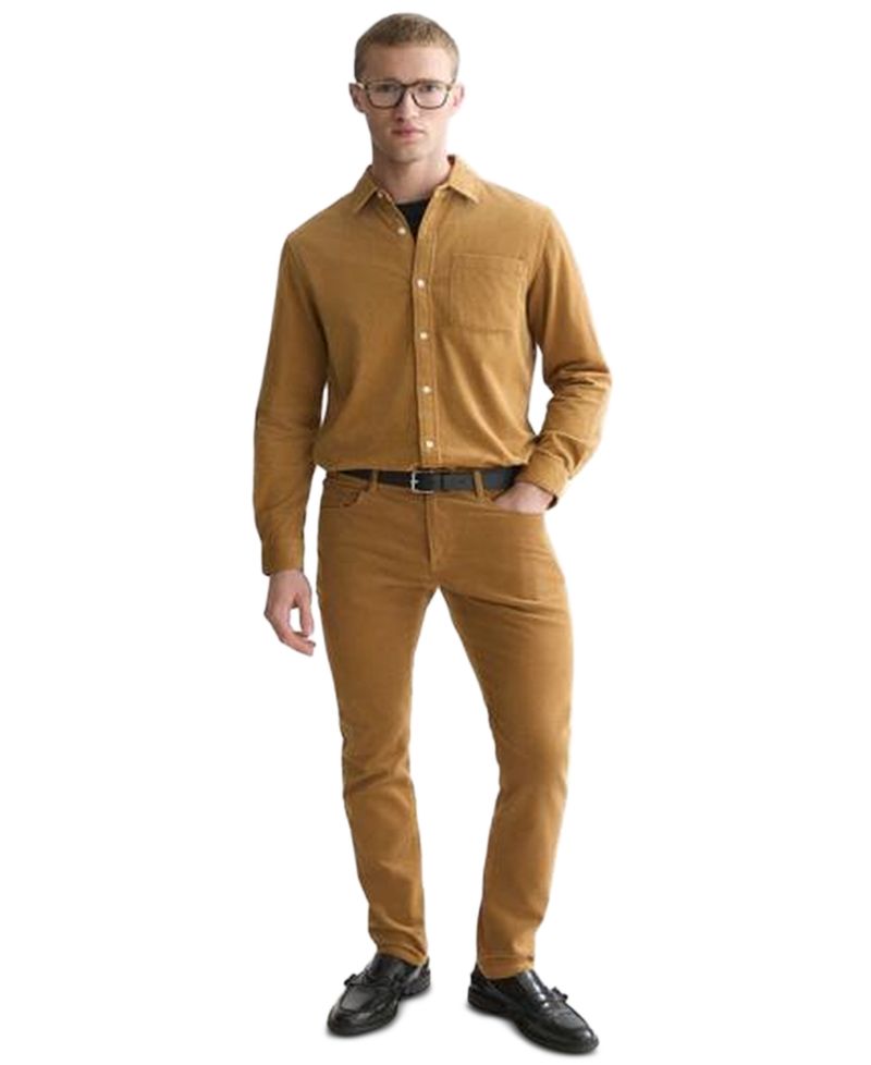 Men's Corduroy Button-Down Shirt