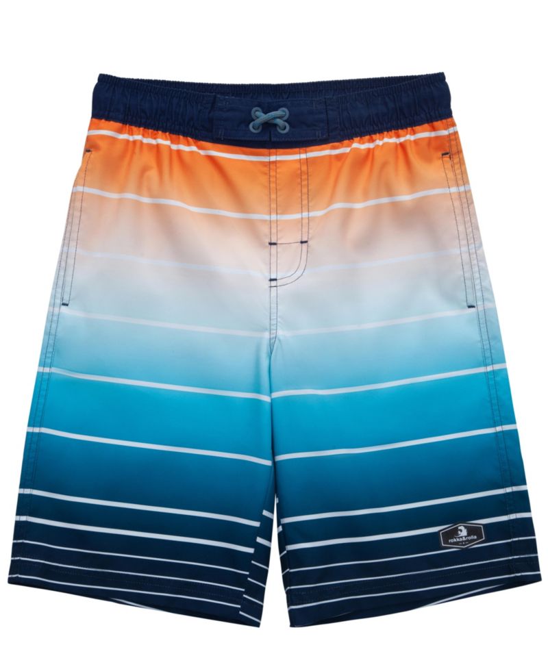Boys Quick Dry Drawstring Swim Trunks Board Shorts with Mesh Lining UPF50+ XS-XXL